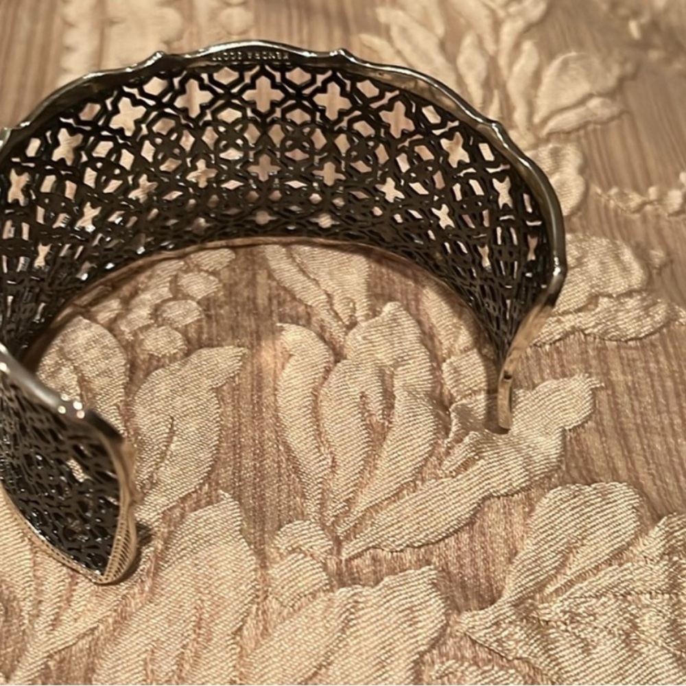Kendra Scott Candice Gold Cuff Bracelet in Silver Filigree Mix - Picture 5 of 5